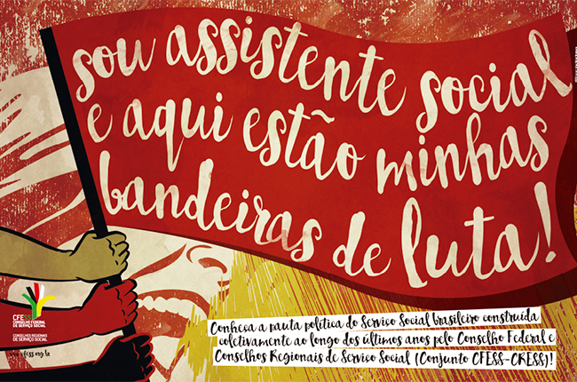 Ilustração da capa do documento Bandeiras de Luta.