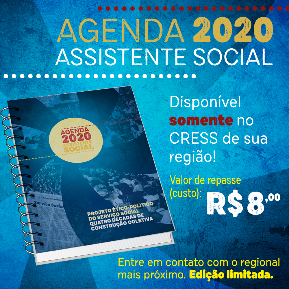Imagem com fundo azul mostra a Agenda 2020 e o valor de repasse à categoria.