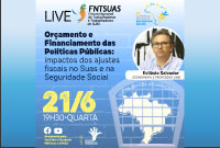 Live debate sobre “Orçamento  e Financiamento das Políticas Públicas”