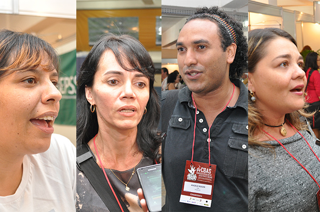 Imagem mostra participantes do CBAS que deram opinião sobre o evento