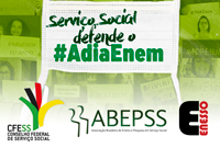 CFESS, ABEPSS e ENESSO retomam a campanha #AdiaEnem!