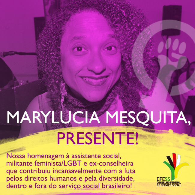 Homenagem à assistente social Marylucia Mesquita