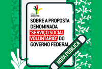 Nota do CFESS sobre anúncio do programa 'Serviço Social voluntário'