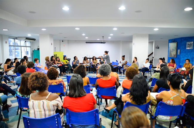 Imagem do público reunido durante o evento Suas de Ponta a Ponta no Rio de Janeiro.
