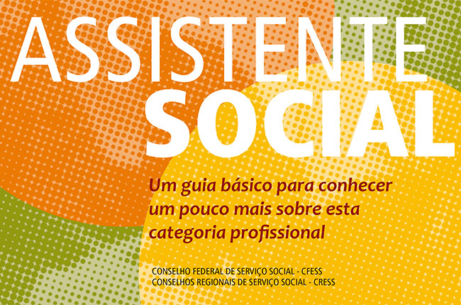 Imagem do folder sobre o assistente social e a profissão