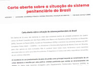 CFESS assina carta aberta sobre a situação do sistema prisional no Brasil