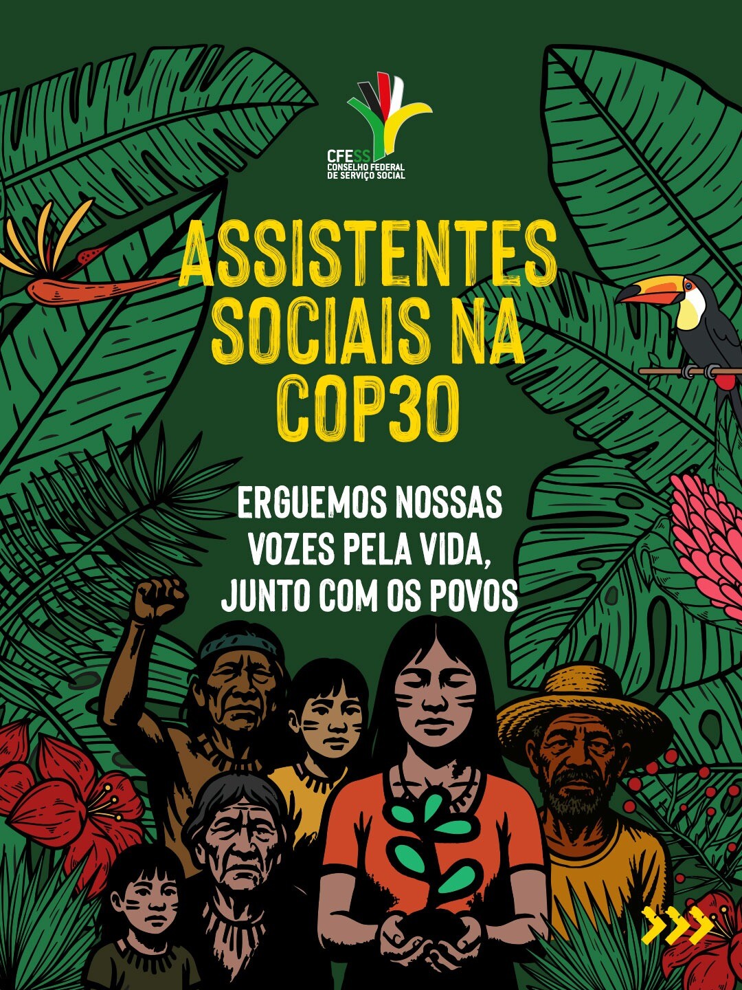 cfess-manifesta-na-cop30-erguemos-nossas-vozes-com-a-vida-junto-com-os-povos
