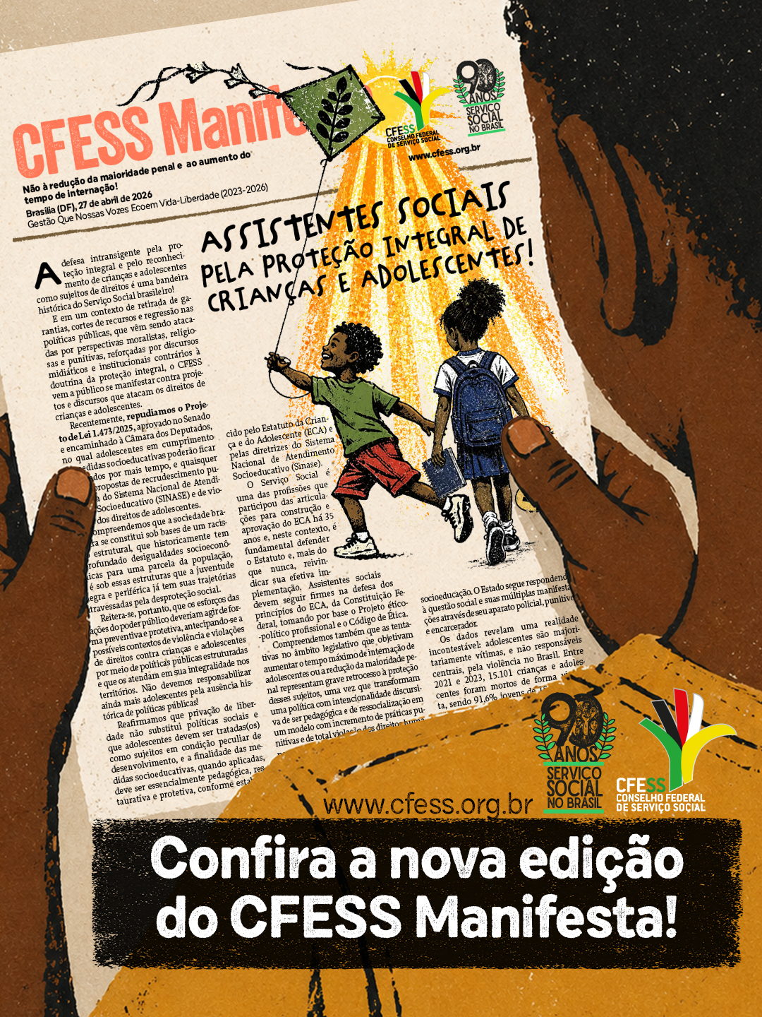 cfess-reafirma-posicionamento-contra-retrocessos-nos-direitos-de-criancas-e-adolescentes-e-reforca-defesa-da-protecao-integral